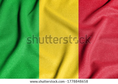 National flag of the Mali. The main symbol of an independent country. Flag of Mali.