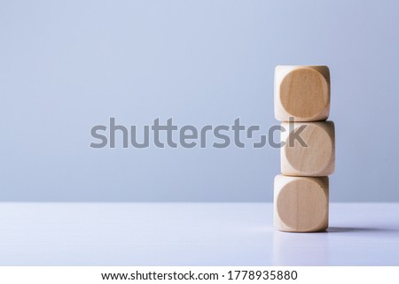 Blank wooden blocks with copy space for your edit.
