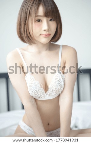 Portrait of an Asian woman in bikini 
