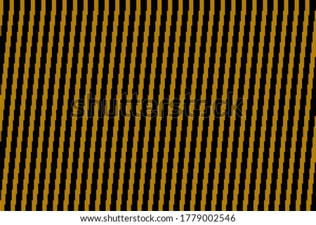 Sloping of trap lines of pattern vector. Design abstract stripe gold on black background. Design print for illustration, texture, textile, trellis, pattern, wallpaper, background. Set 2