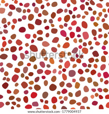 Red Seamless Vector Fun. White Pattern Baby Circle. Random Spot Polkadot. Small Color Dot. Halftone Ink Dot Splotch. Abstract Graphic Ball. Red Party Polka Background. Red Flying Background Blast.