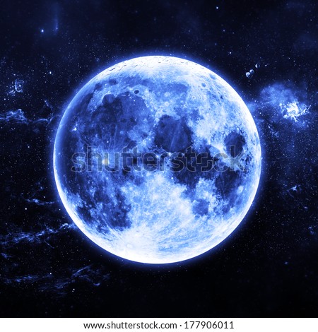 Earth's Moon - Elements of this Image Furnished by NASA