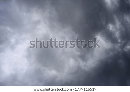 Dark clouds in the sky before the rain