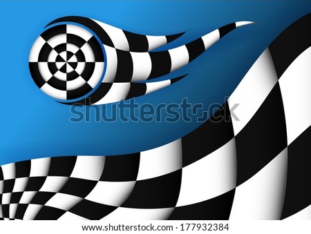 Racing Flag Vector Background