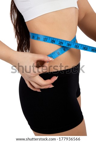 woman with tape measure