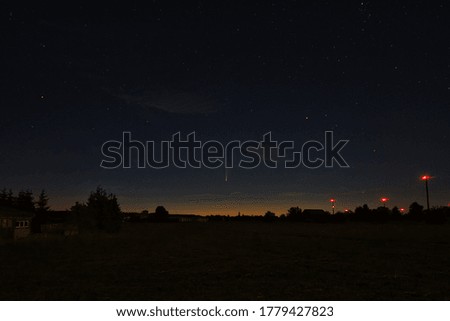 Neowise, Nightsky Germany with Little Sunrise  