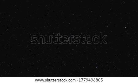 Night sky with lot of shiny stars. Real photo black starry sky, astrophotography