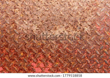 Rusty steel plate texture background. Old grungy metal floor seamless of steel sheet metallic.