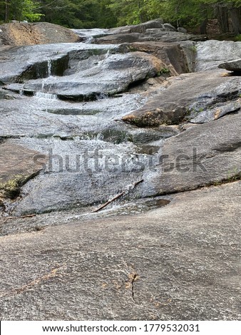 A picture from hiking in the white moutains, a very simple, but beautiful waterfall.