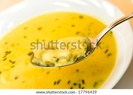 soup with mushrooms and cream