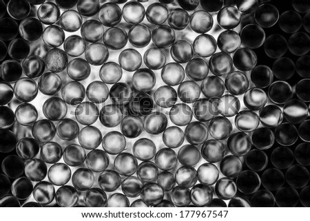 Black and white small balls abstract with delicate texture on the balls 