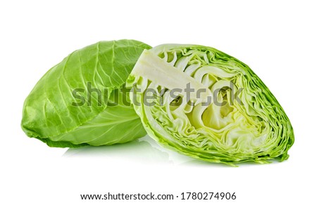 pointed cabbage isolated on white background Royalty-Free Stock Photo #1780274906