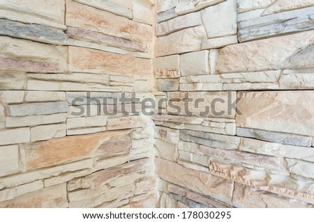 Slate Wall Decoration in the corner