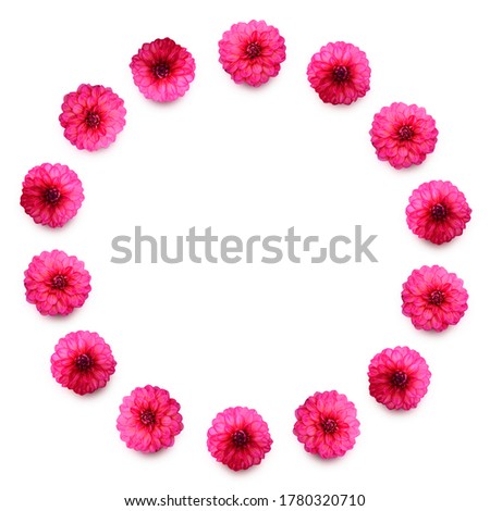 Beautiful and simple frame of flower