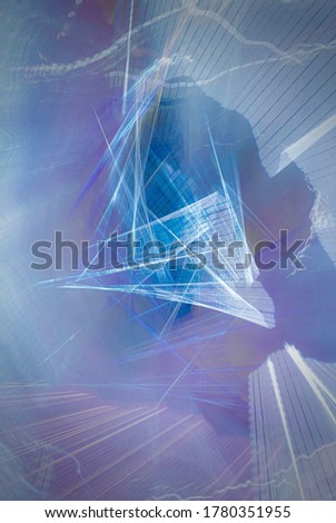 Abstract Psychedelic Background Art. Textured rainbow motion blur space portal.Technology Digital Texture Concept Photo. Venture Tech Software Design