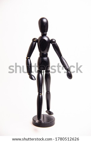 Wooden black mannequin 