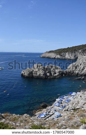 Pictures from a sunny summer day in Capri, >Italy, on a sunny day