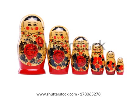 russian doll Royalty-Free Stock Photo #178065278