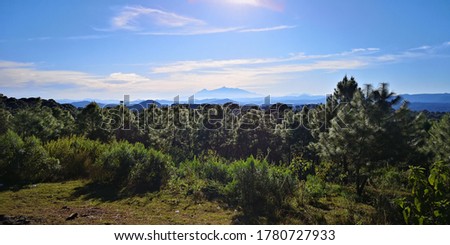 landscape over the mountain in Mazamitla, Jalisco, Mexico.  Royalty-Free Stock Photo #1780727933