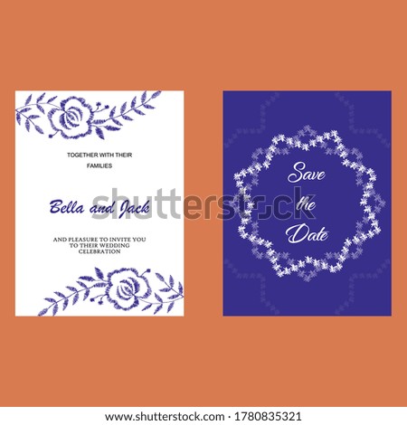 Invitation card template( for wedding)