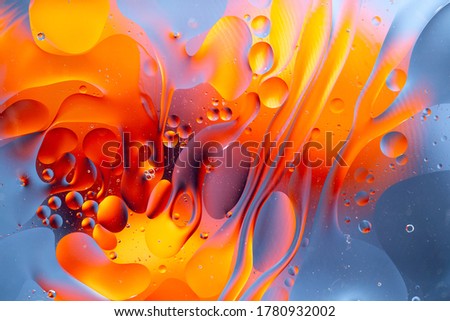 Abstract background as a result of a mixture of water and oil