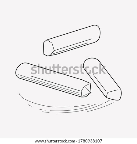 Chalk icon line element. Vector illustration of chalk icon line isolated on clean background for your web mobile app logo design. Royalty-Free Stock Photo #1780938107