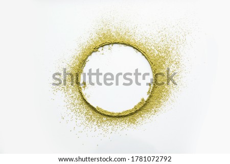 Heena or Mehandi Powder Ring on the white background, selective focus