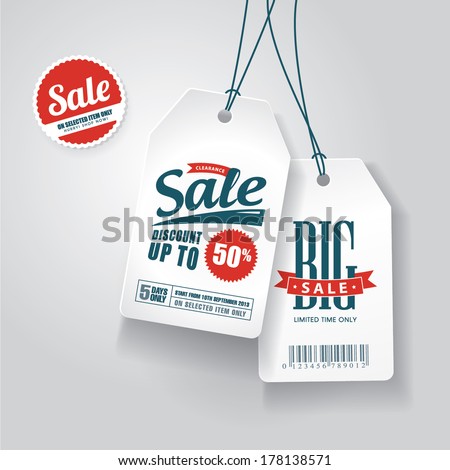 Sale tags  Royalty-Free Stock Photo #178138571