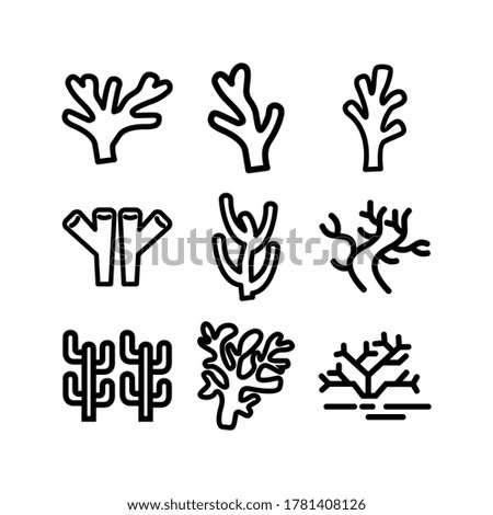 coral icon or logo isolated sign symbol vector illustration - Collection of high quality black style vector icons
