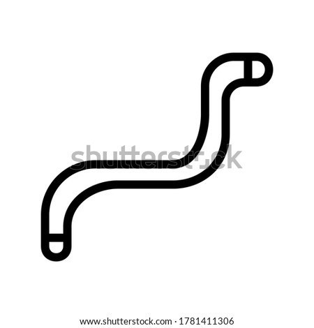 worm icon or logo isolated sign symbol vector illustration - high quality black style vector icons
