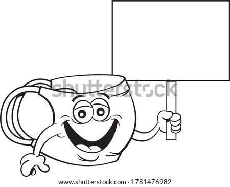 Black and white illustration of a man holding shuffleboard equipment.