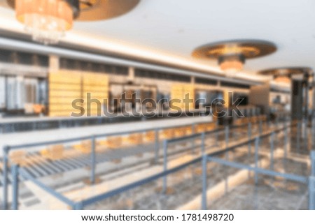 Blur image of hotel lobby for background