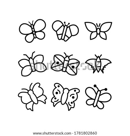 butterfly icon or logo isolated sign symbol vector illustration - Collection of high quality black style vector icons
