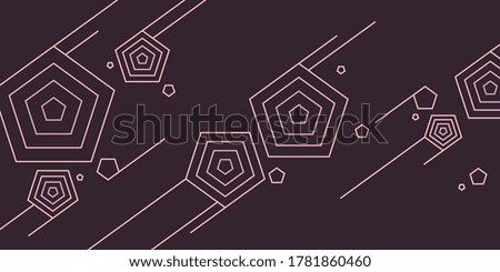 Modern abstract geometric background. Vector template for the presentation.