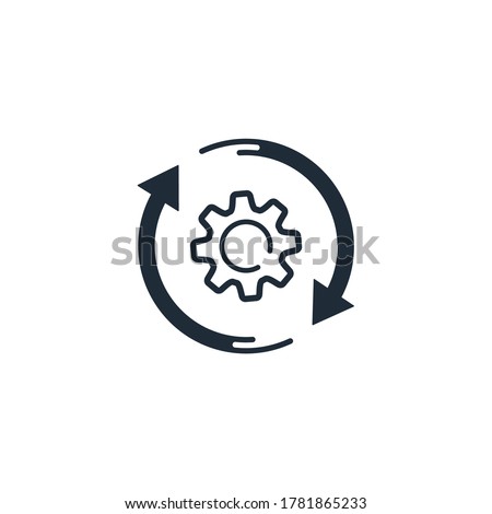 Adapt to change. Vector icon isolated on white background. Royalty-Free Stock Photo #1781865233