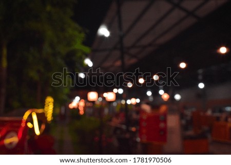 
blurred background in a restaurant