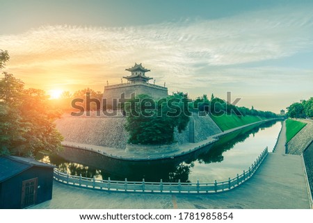 Creative photography of Xi'an scenic spot in Shaanxi Province, China - old photo style
