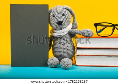 School board and plush toy