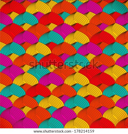 Retro colors, seamless pattern