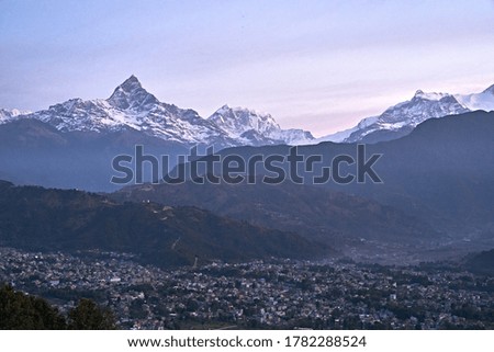                                Sunrise view of Himalayas mountains