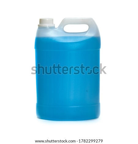 Blue Sanitizer five liter can without label