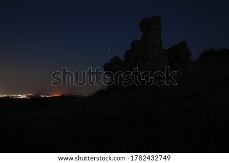 Starry sky in mid-July 2020 in the vicinity of the village of Slanchevo (Bulgaria)