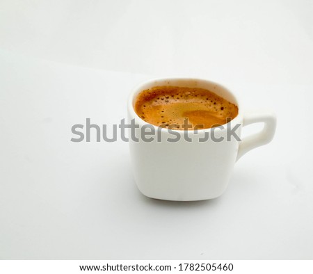 macro photo of cup of espresso