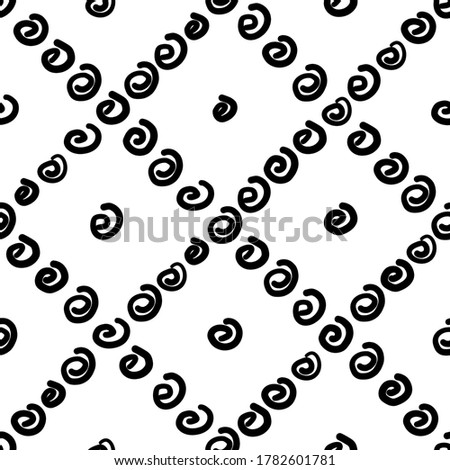 Seamless pattern with abstract shapes, vector illustration