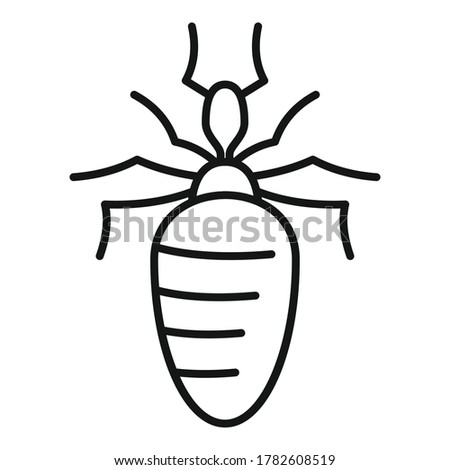 Insect nature bug icon. Outline insect nature bug vector icon for web design isolated on white background