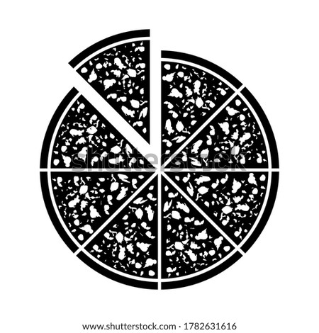 pizza icon vector. food vector illustration. editable vector.