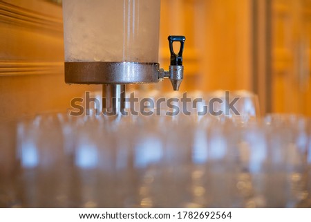 close up tap of water cooler