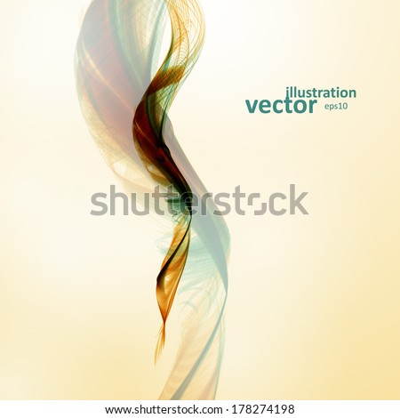 Abstract wave vector background, futuristic illustration eps10