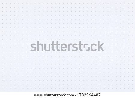 Sheet of blank dotted pale yellow notebook paper background. Extra large highly detailed image.