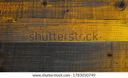 Wooden background yellow and gray pine boards grunge style